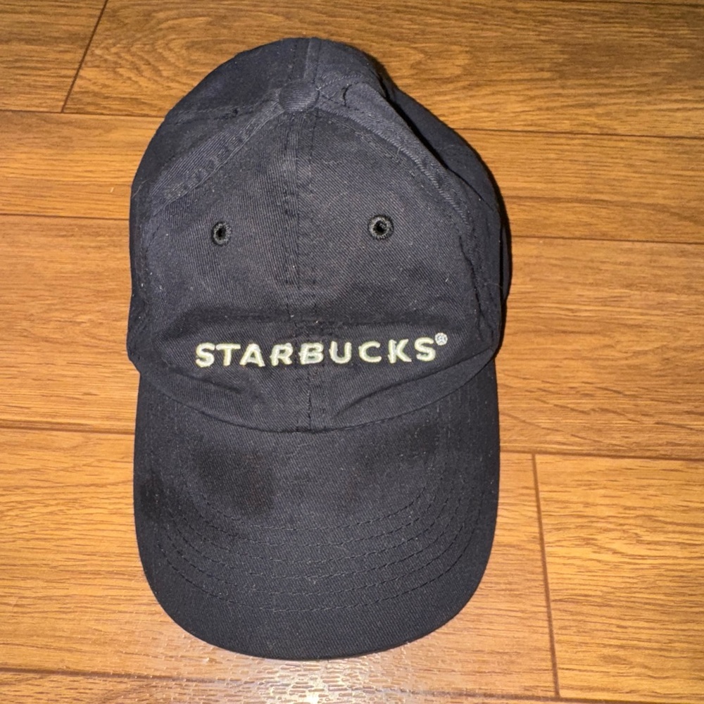 STARBUCKS coffee barista hat work attire uniform black one size